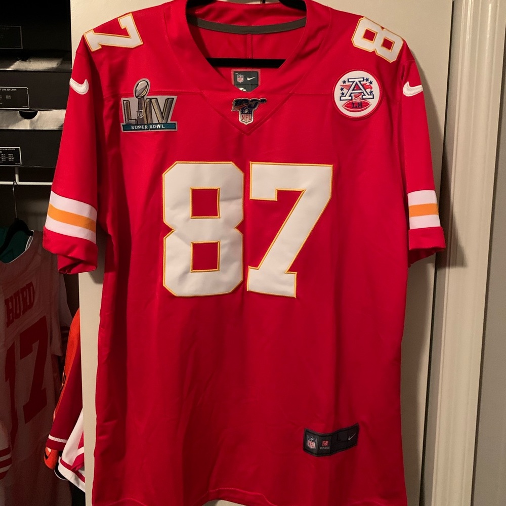Travis Kelce #87 Super Bowl LIV Chiefs Jersey